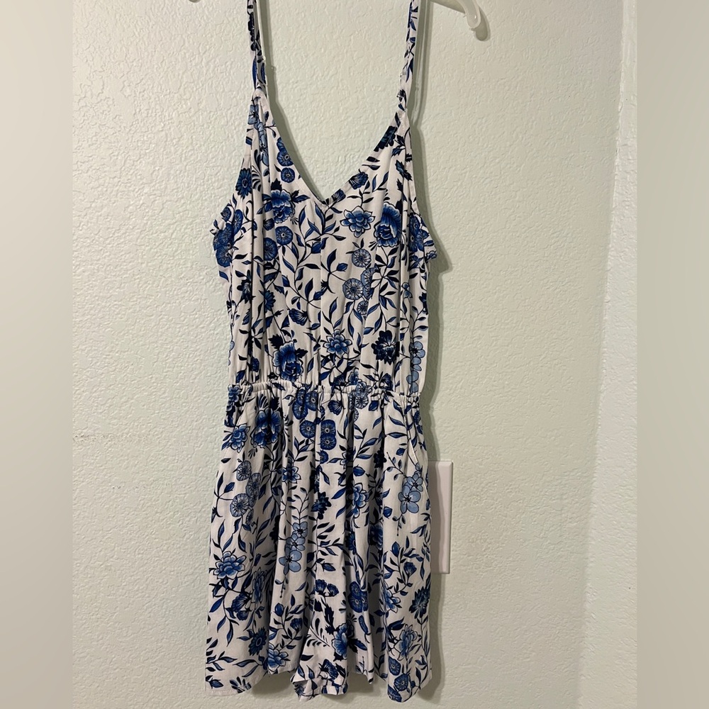 H&M Blue Floral Romper
